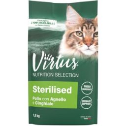 VIRTUS Cat Nutrition Selection Sterilised Pollo Agnello e Cinghiale 1.8KG