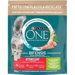 PURINA ONE Bifensis Sterilcat Crocchette Gatti Tacchino e Frumento 800G