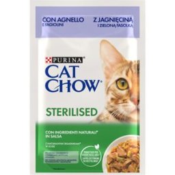 CAT CHOW Sterilised Busta Multipack 26x85G AGNELLO E FAGIOLINI