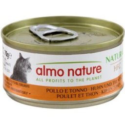 ALMO NATURE Cat Lattina Multipack 6x70G POLLO E TONNO