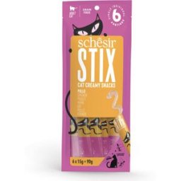 SCHESIR Snack Cat Creamy 6X15G POLLO
