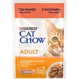 CAT CHOW Gatto Busta Multipack 26x85G MANZO E MELANZANE