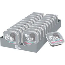 BEFORTIS Dog Skin and Coat Vaschetta Multipack 22x150G SALMONE