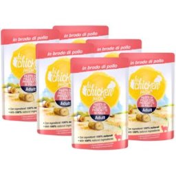 HI CHICKEN Cat Busta Multipack 6x70G POLLO CON PROSCIUTTO DI POLLO