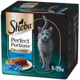 SHEBA Perfect Portions Cat Vaschetta Multipack 6x37.5G TONNO