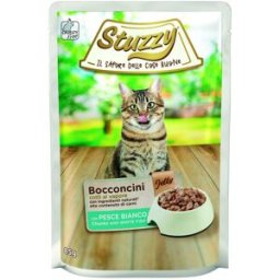 STUZZY Cat Bocconcini Busta Multipack 24x85G PESCE BIANCO