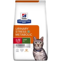 HILLS Hill's Prescription Diet c/d Urinary Stress + Metabolic Alimento Secco per Gatti 1.5KG