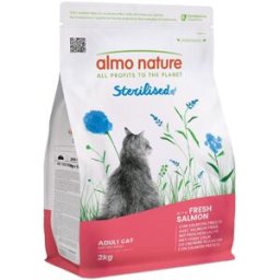 ALMO NATURE Cat Holistic Sterilised Salmone e Riso 2KG