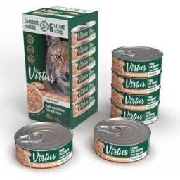 VIRTUS Cat Natural Multipack 6X50G TONNO CON SALMONE