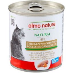 ALMO NATURE HFC Natural Cat Lattina Multipack 12x280G POLLO CON GAMBERETTI