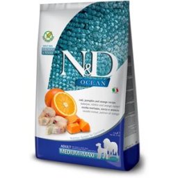 N&D Ocean Adult Medium Maxi Merluzzo Zucca 2.5KG
