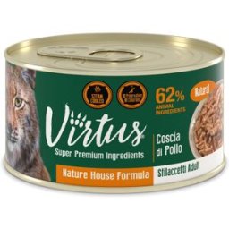 VIRTUS Cat Natural Lattina Multipack 24x150G COSCIA DI POLLO