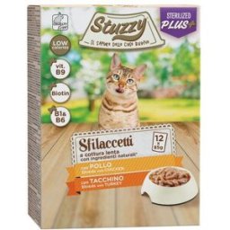 STUZZY Sterilized Plus Cat Busta Multipack 12x85G POLLO E TACCHINO
