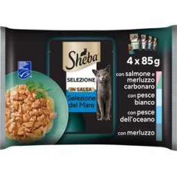 SHEBA Selezione Cat Busta Multipack 4x85G MIX PESCE