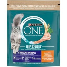 PURINA ONE Gatto Sterilised Hairball Pollo e Cereali 800G