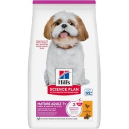 HILLS Hill's Science Plan Small & Mini Mature Adult 7 + Alimento Secco per Cani con Pollo 1.5KG