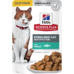 HILLS Hill's Science Plan Sterilised Cat Busta Multipack 12x85G TROTA