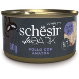 SCHESIR After Dark Patè Cat Lattina Multipack 12x80G POLLO CON ANATRA