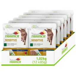 NATURAL TRAINER Sensitive Cat Busta Multipack 12x85G AGNELLO