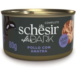 SCHESIR After Dark Cat Lattina Multipack 12x80G POLLO CON ANATRA