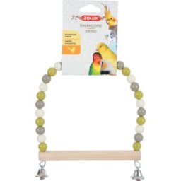 ZOLUX Uccelli Altalena Con Perle Posatoio Legno 1 PZ