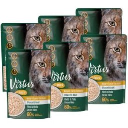 VIRTUS Cat Natural Busta Multipack 6X70G POLLO