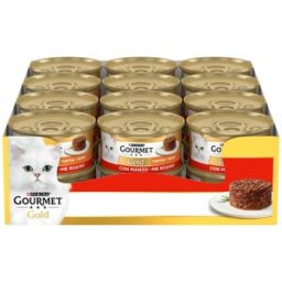 GOURMET Gold Tortini Cat Lattina Multipack 24x85G MANZO