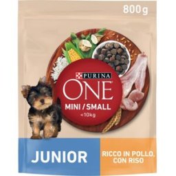 PURINA ONE Cane Junior Mini Pollo e Riso 800G