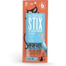 SCHESIR Snack Cat Creamy 6X15G SALMONE