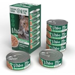 VIRTUS Cat Natural Multipack 6X50G TONNETTO CON PROSCIUTTO