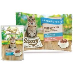 STUZZY Cat Busta Multipack 4x85G NASELLO E SALMONE