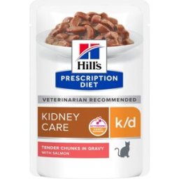 HILLS Hill's Prescription Diet k/d Kidney Care Alimento Umido per Gatti con Salmone 85G