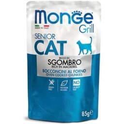 Monge Grill Senior Cat Busta Multipack 28x85G SGOMBRO