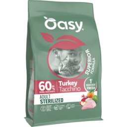 OASY Cat Adult Sterilized al Tacchino 1.5KG
