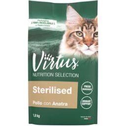 VIRTUS Cat Nutrition Selection Sterilised Pollo e Anatra 1.8KG
