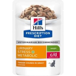 HILLS Hill's Prescription Diet c/d Urinary Stress + Metabolic Alimento Umido per Gatti 85G