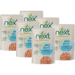 NEXT Cat Busta Multipack 6x70G TONNO CON GAMBERETTI