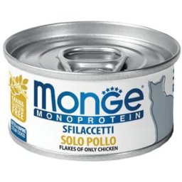 Monge Monoprotein Cat Lattina Multipack 24x80G POLLO
