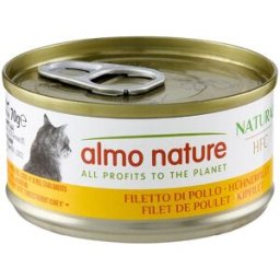 ALMO NATURE HFC Natural Cat Lattina Multipack 6x70G FILETTO DI POLLO