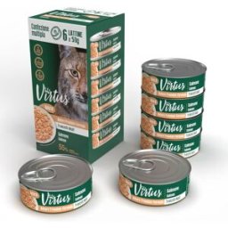VIRTUS Cat Natural Multipack 6X50G SALMONE