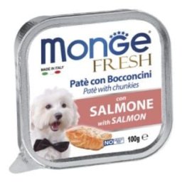 Monge Fresh Dog Vaschetta Multipack 32x100G SALMONE