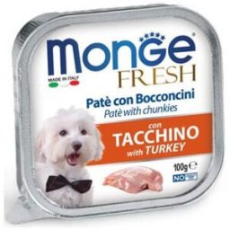 Monge Fresh Dog Vaschetta Multipack 32x100G TACCHINO