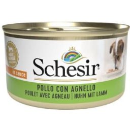 SCHESIR Dog Lattina Multipack 24x85G POLLO E AGNELLO