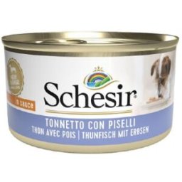 SCHESIR Dog Lattina Multipack 24x85G TONNO E PISELLI