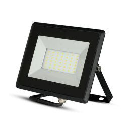 Trade Shop - Faro Proiettore A Led Smd Da 30w Colore Nero Luce Calda 3000k Per Esterno Ip65 -