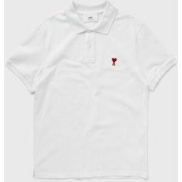 AMI Paris AMI DE COEUR POLO SHIRT men Polos white in taglia:XL