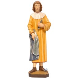 Scultura in legno San Cosimo con forcipe color