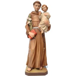 S. Antonio da Padova con Bambino in legno color