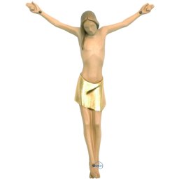 Scultura in legno Corpus stilizzato color