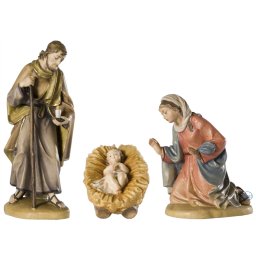Scultura in legno S.Famiglia color
